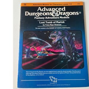 Advanced Dungeon & Dragons Lost‎ Tomb Of Matek 1983 TSR Fantasy Adventure Module